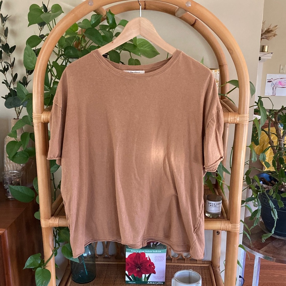 We The Free Tan Short Sleeve Tee